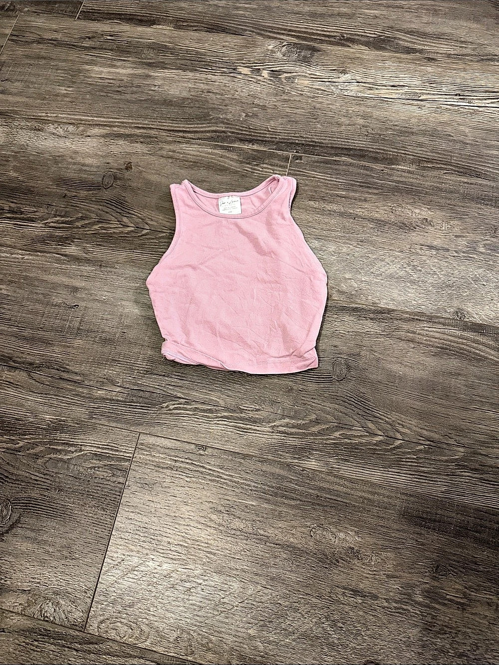 Jax and Lennon Pink Crop Tank Top Size Medium